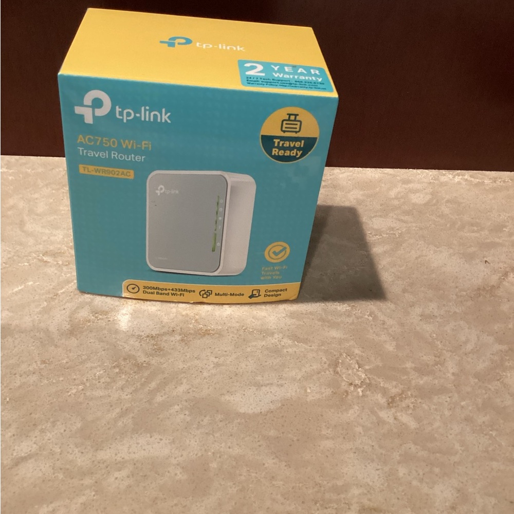 TP-Link AC750 Wi-Fi Travel Router - White